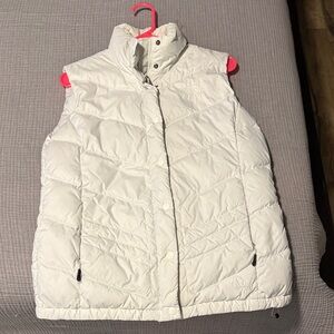 The North Face White Quilted Puffer Vest